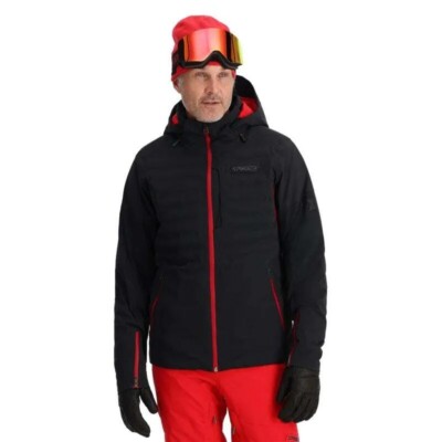 Men's Spyder Pinnacle Gtx Insulated Jacket, Black,  Medium, Brand New W Tags