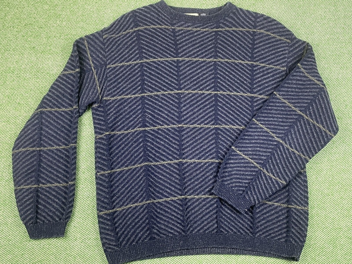 Vintage Haggar Sweater Pullover Men’s XL Made In USA Hand Framed