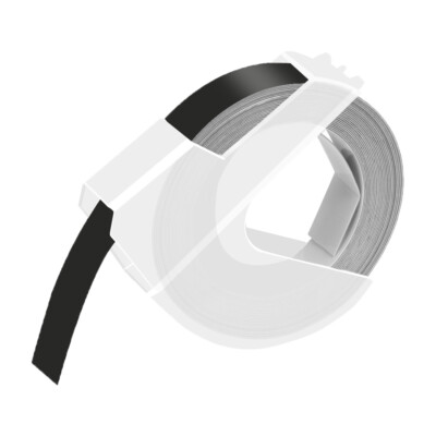 1PK For DYMO Organizer Xpress Label Maker 3D Embossing Tape 520109 Black 3/8'' 