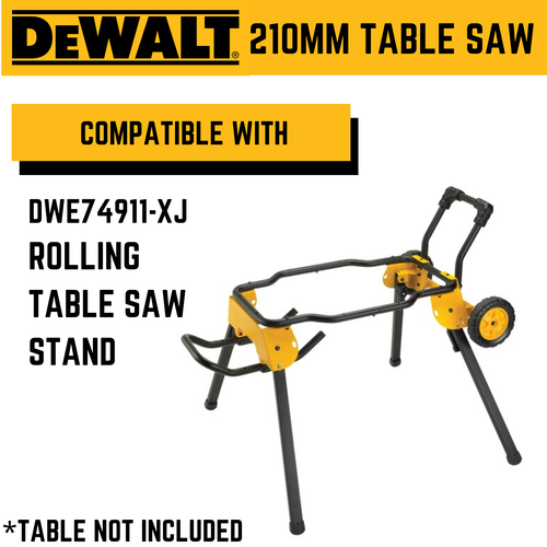 DeWALT Table Saw Riving Knife Rack & Pinion Fence 210mm DWE7485XE Free
