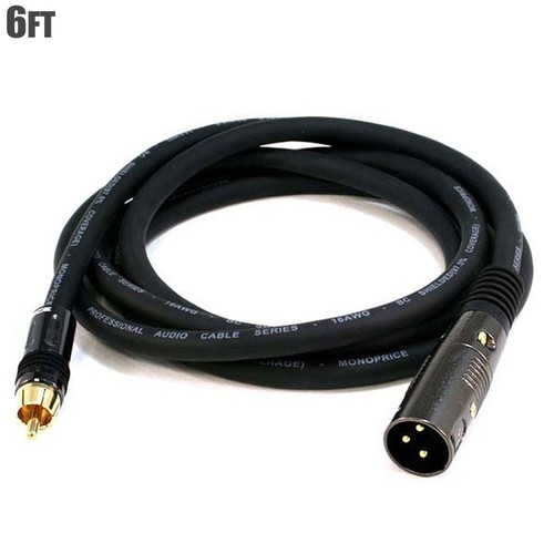 Premium XLR 3-poliger Stecker auf RCA Stecker Mikro Mikrofon Audiokabel vergoldet - Bild 4 von 8