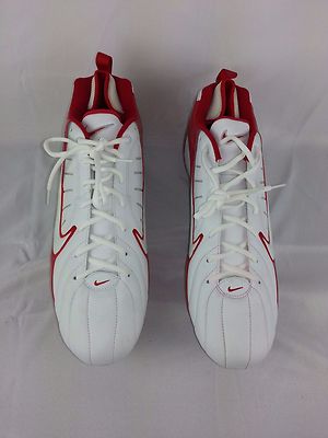 Nike Super Speed Football Cleats Red & White Men display picture 1