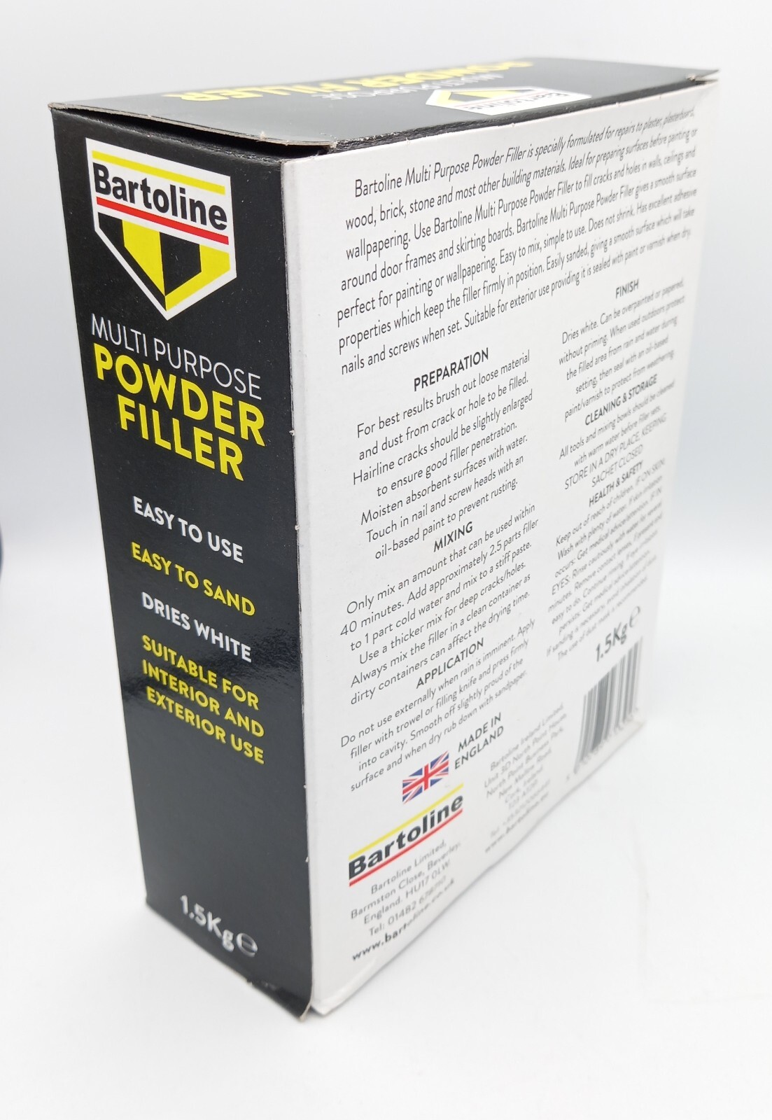 Filler Plaster Repair Walls Ceilings Holes & Cracks Bartoline Multi