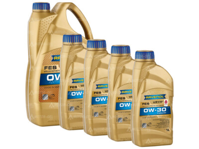 RAVENOL FES SAE 0W-30 Motoröl 9 Liter (5L+4L) Vollsynthetisch