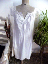 Antique Cotton Dress with Embroidery  