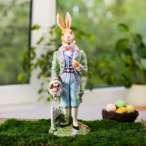 Fitz and Floyd Jardin 16" männliches Kaninchen Figur - kostenloser Versand