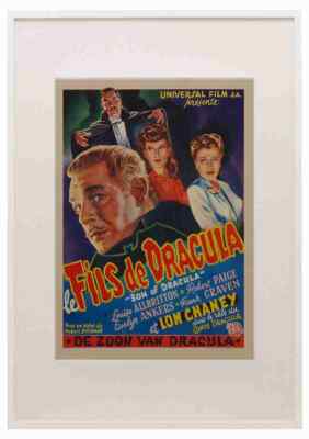 Sohn von Dracula 20 Film A3 A4 gerahmter Druck Bild