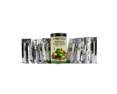 Patriot Seeds Survival Seed Vault Kit - Non-GMO - 100% Heirloom - No Hybrids USA