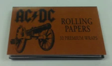 AC DC CIGARETTE HEMP ROLLING PAPERS SINGLE WIDE 32 LEAVES EACH