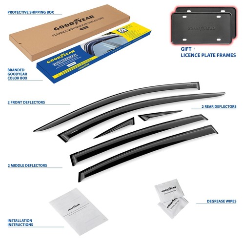 Rain Guards Vent Visors Shade for 2017-2023 Subaru Impreza Hatchback - Picture 6 of 8
