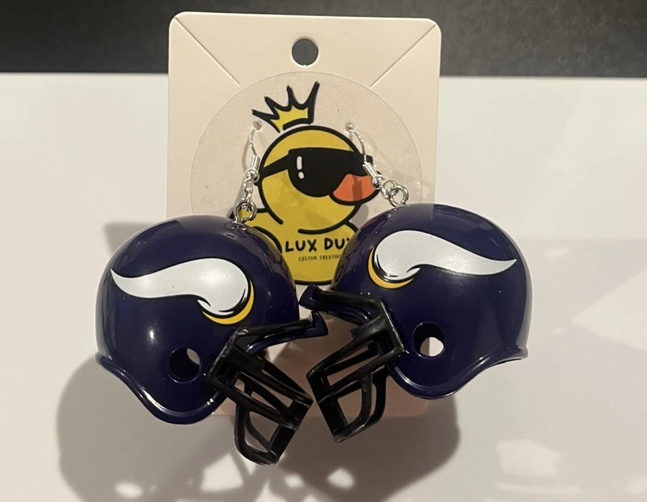 Pendientes de casco de fútbol americano NFL - ¡Elige tu equipo favorito! Foto 4 de 4