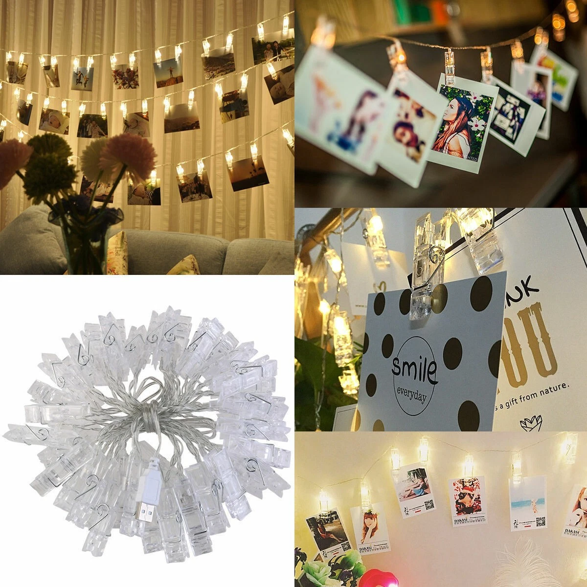 Led peg string lights deals