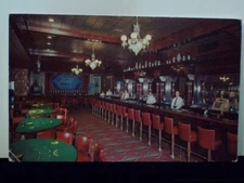 Golden Nugget Las Vegas Nevada Casino Interior View Postcard Bar Gambling Hall