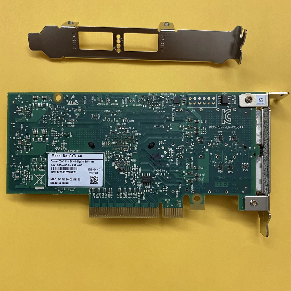 Mellanox MCX314A-BCBT/ MCX314A-BCCT CX314A Dual Port 40Gb QSFP+ Network Card - Image 4 of 4