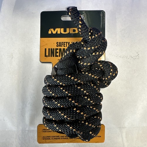 MUDDY Lineman's Rope Tree Climbing Safety Harness w/ Carabiner MUD