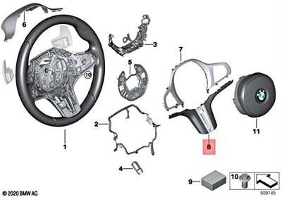 Genuine BMW I M3 Z4 M F40 F44 Steering Decorative Trim 32308746678  