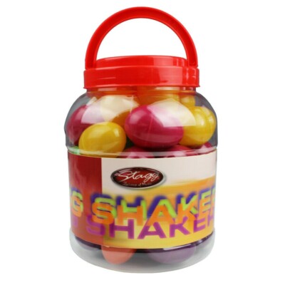 Stagg Egg Shakers Music Instrument Multicolored - Container of 40 New!!