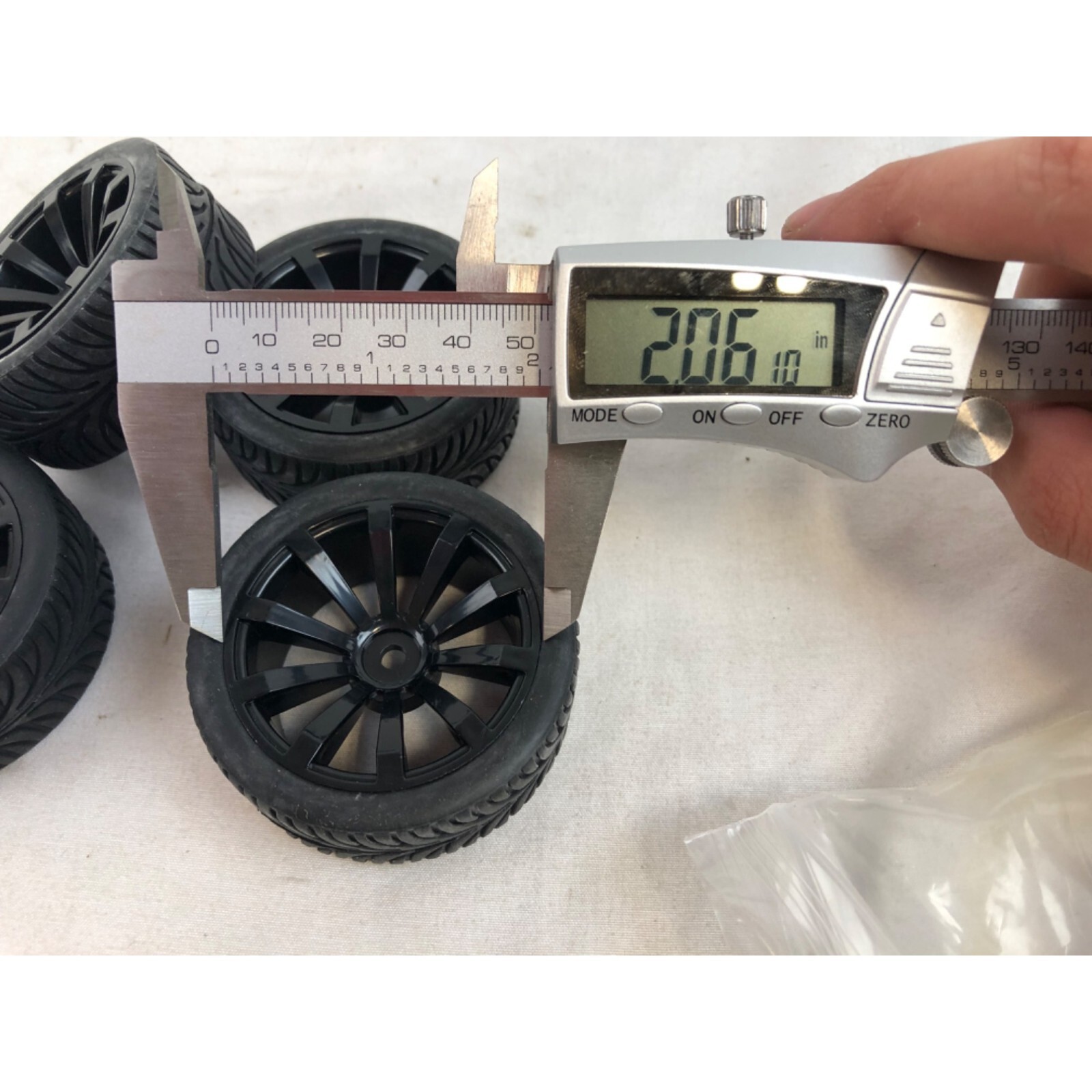 4x RC Car Street Tires, 10 Spoke, 2.6in Tire, 12mm Hex, 2in Rim eBay