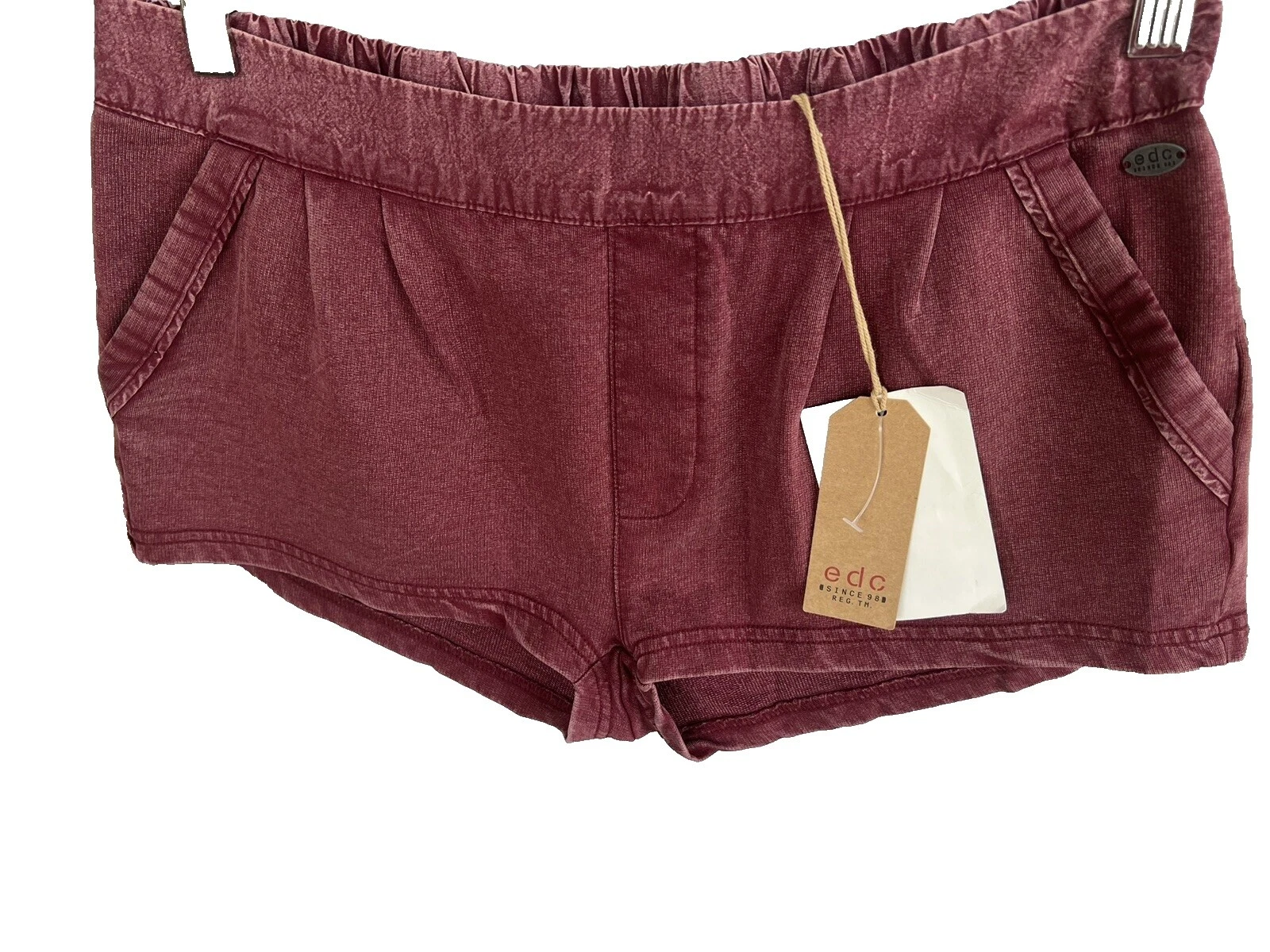 Pantalones cortos sólido Esprit Mezcla de algodón para mujeres