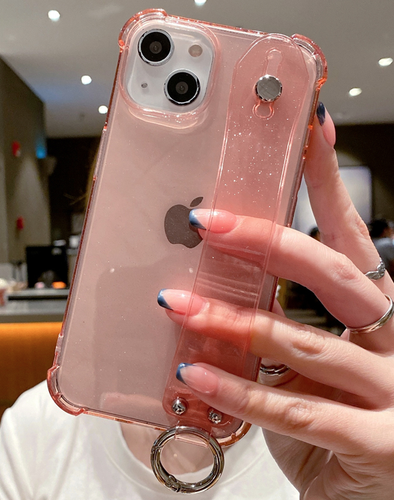 Wrist Strap Stand Holder Dragonne Cover Case For Iphone 15 Pro Max 14 13 12 11 - Photo 6 sur 8