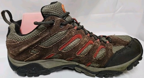 Mens Merrell Moab Vibram Performance Hiking Shoes Size 9 Espresso Used Condition - Picture 6 of 19