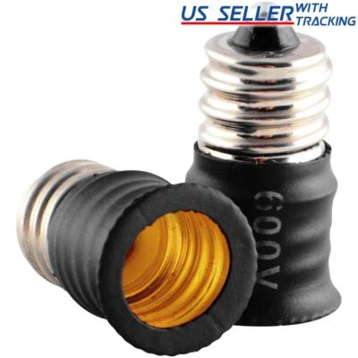 Candelabra Light Bulb Base Extension E12 Socket Extender Adapter