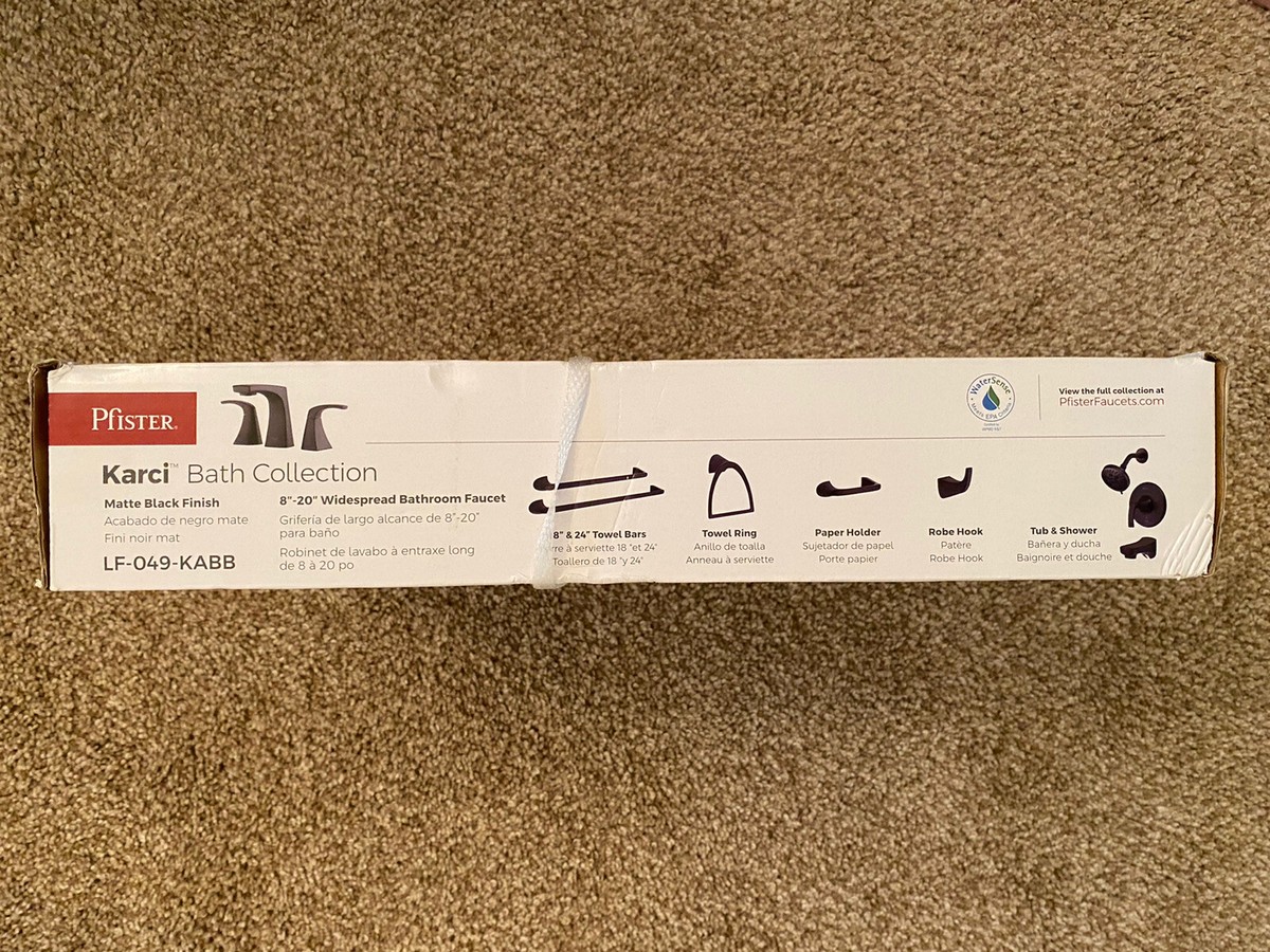 Pfister Karci Widespread Bathroom Faucet (8”-20” spread) MATTE