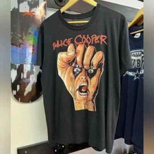 Vintage 1988 Alice Cooper Raise Your First Tour Black Unisex Tshirt KH12293