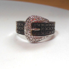 FAS Sterling Silver 925 Belt Ring Size 6.5