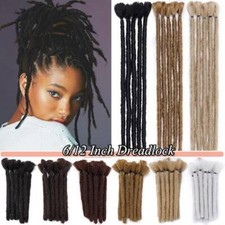 6/12" Short Men's Dreadlocks 100 Hair Handmade Jamaican Dread Hair Extensions