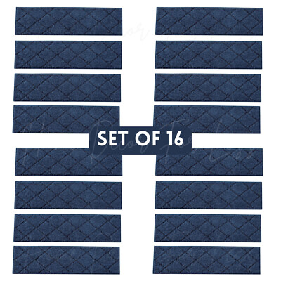 NAVY Diamond Design Carpet Stair Step Treads Soft Rug Non-Slip Backing~ CHOICES
