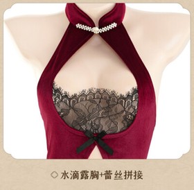 Sexy Lingerie Classical Anime Cheongsam Cosplay Costume Bodysuit Nightwear Dress