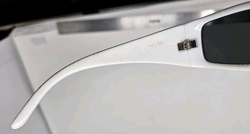 Gafas de sol eléctricas Hi Fi blancas envolventes logotipo LTD RARAS originales lanzamiento 2006 alta fidelidad - Imagen 8 de 11