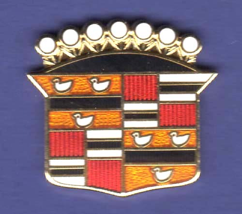 CADILLAC CREST HAT PIN LAPEL PIN TIE TAC ENAMEL BADGE #0706 LG