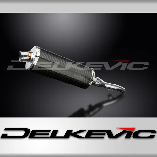 Yamaha XT250 08-22 Delkevic Slip On 14" Carbon Oval Muffler Exhaust Slip On