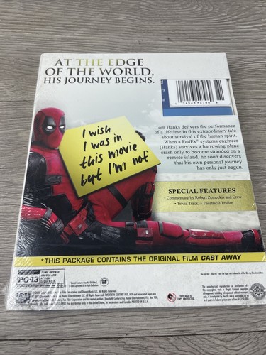 Cast Away (2018 Blu-ray) Dead Pool Photobomb. BRAND NEW & SEALED - Picture 2 of 3