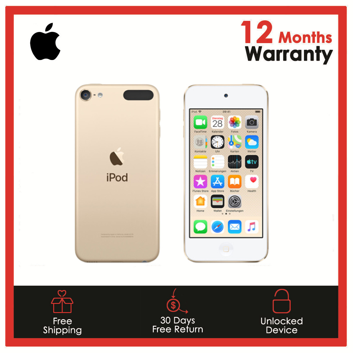 ✓NEW Apple iPod Touch 6th Generation Gold 16GB 32GB 64GB 128GB