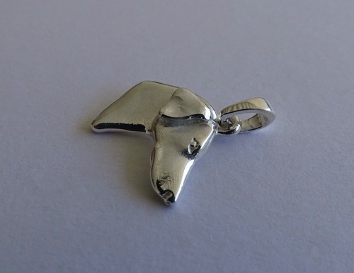 Sterling Silver Doberman Pinscher Head Study Pendant - Picture 4 of 9