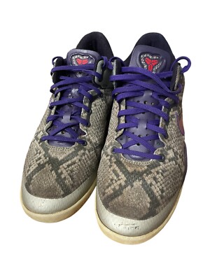 Nike Kobe 8 System Mine Grey OG '13 Snake Purple US 7 Youth