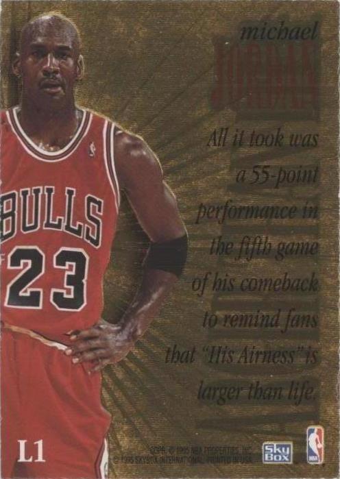 1995-96 Skybox Premium - Michael Jordan #L1 for sale | eBay