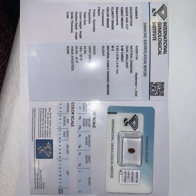 Natürlicher Diamant Brillant 0,46 ct SI2  - Bild 1 von 4