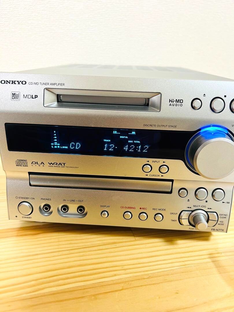 ONKYO CD/MD TUNER AMPLIFIER 録音可能 FR-N7TX ONKYO FR-N7X CD MD Recorder tuner amplifier Deck MDLP from