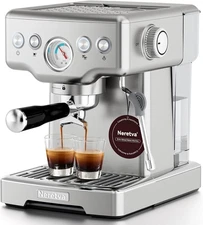 Espresso Machine, 15 Bar Espresso Coffee Machine with Visible Pressure Guage Pro
