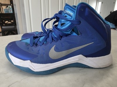 Nike 652775-406 Shoes Mens Size 10 Lunar Hyperquickness Blue Basketball 
