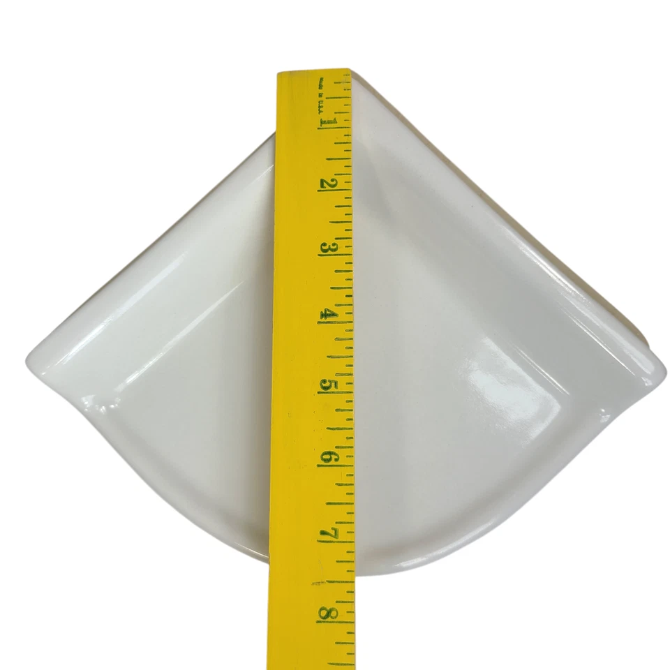 Vintage White Shower Corner Tray Soap Dish Ceramic Tile Ledge Shampoo Holder - Image 4 of 4