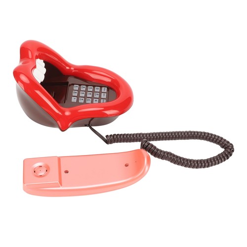 Telefon stacjonarny w dużym kształcie języka słodki telefon przewodowy z rozm. URS - Zdjęcie 19 z 22