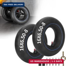 2 Pack 16x6.50-8 16x650-8 16x7.5-8 Inner Tube with TR13 Straight Vavle and Insta