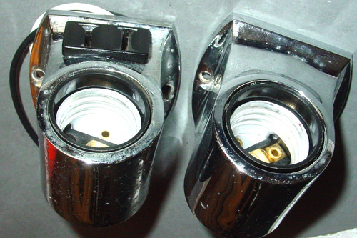 2 Vintage Perko Yacht Bulkhead Sconce Galley Art Deco Light Fixture Boat Cabin