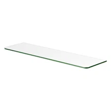 32 in. x 5/16 in. x 8 in. Standard Line Shelf in Clear Glass