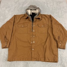 Dickies Canvas Work Hoody Jacket Men Large Button up Workerwear Hunting Outdoors